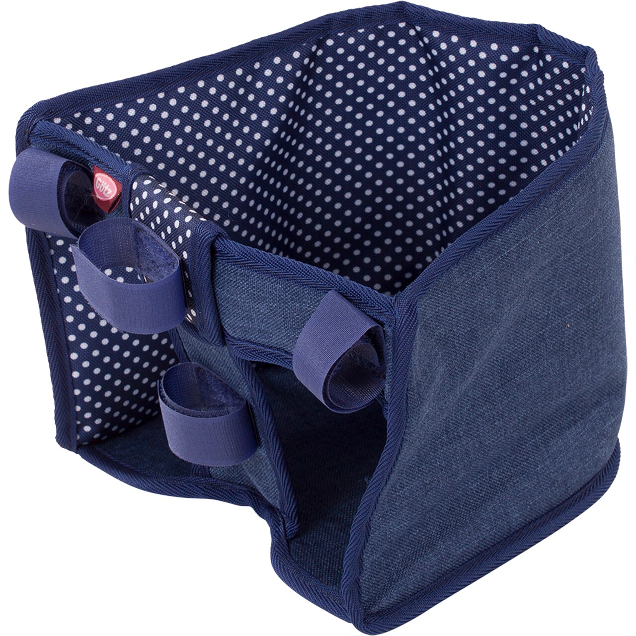 Gotz Bike Seat Blue Clouds - for Dolls up to 20" - Attaches to Handlebars of Any Size Bike (No Hardware Needed)
